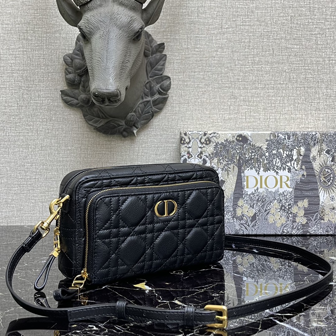 d10r caro double pouch black S*pple s5037uwhc 19 × 10.5  × 5 cm