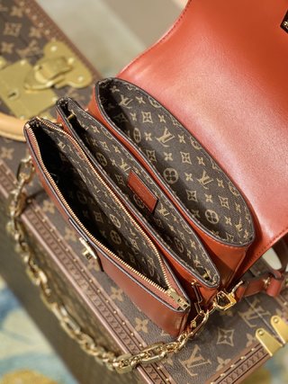 l0vis Vvtt0n rendez-vous calfskin red m57744 17.0 x 22.0 x 7.0 cm