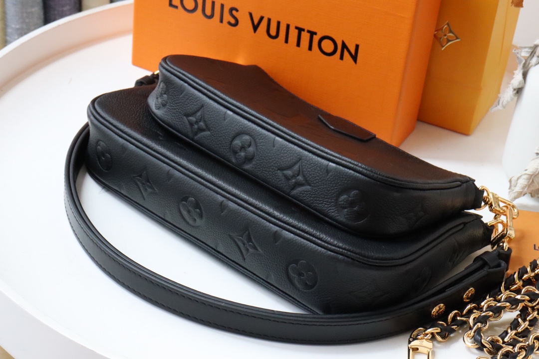 l0vis Vvtt0n multi pochette accessoires monogram empreinte leather black m80399 24 x 13.5 x 4 cm