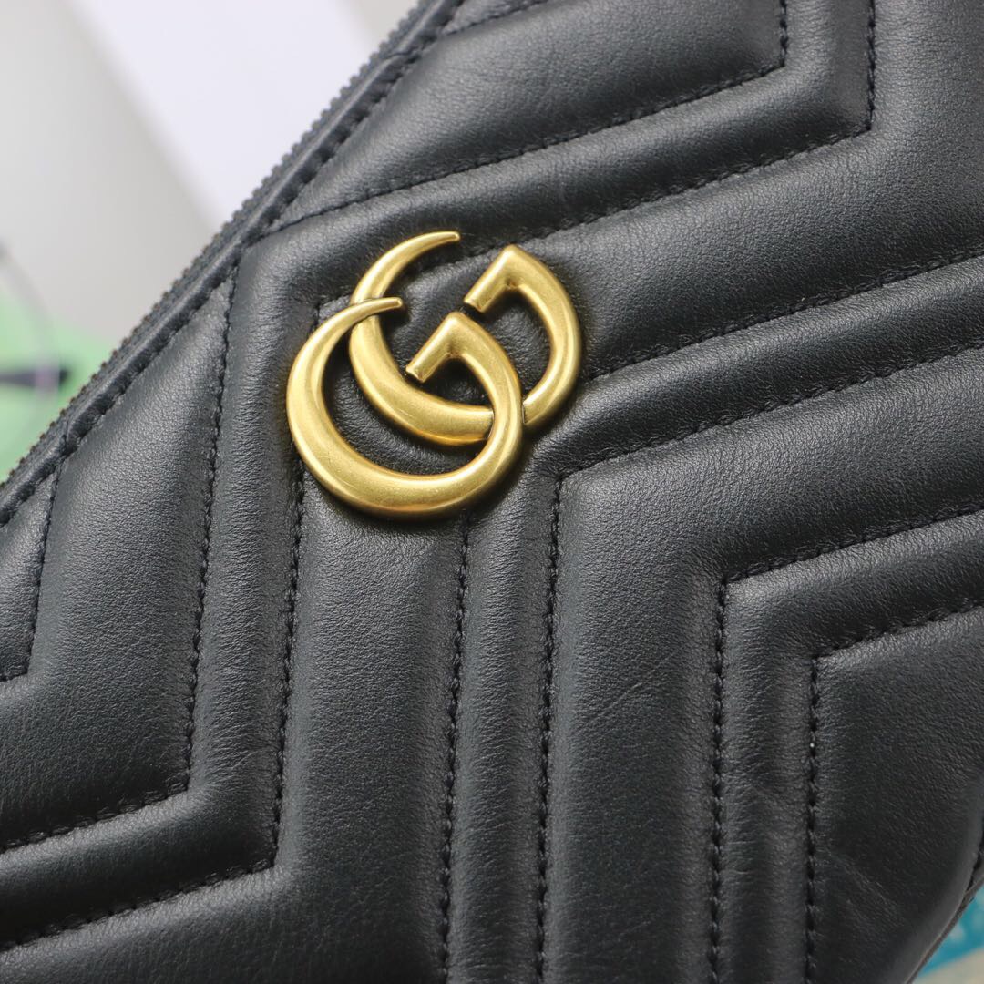 Gvc*1 gg marmont mini chain bag black  443447 22 x 13 x 3.5 cm