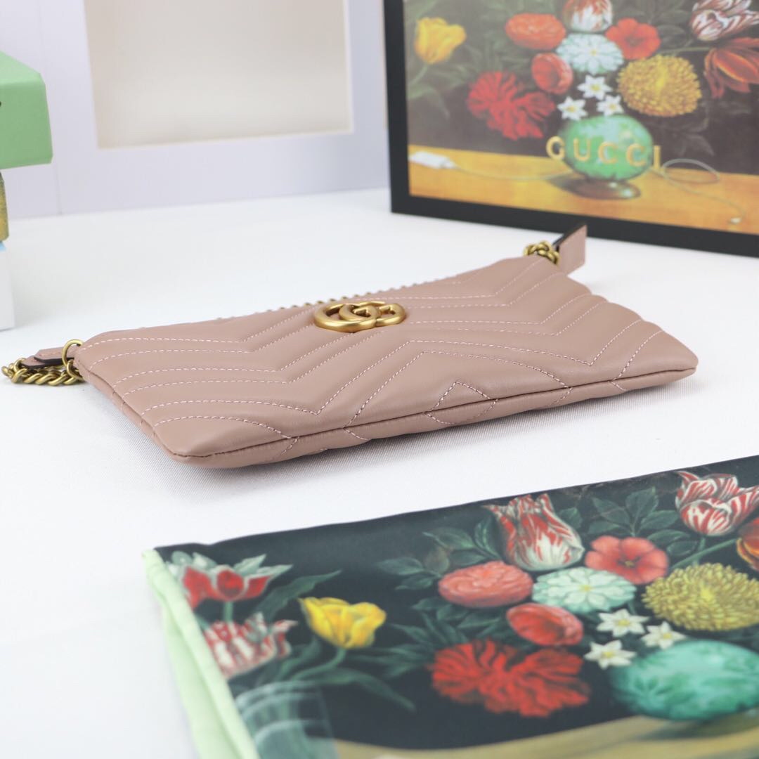 Gvc*1 gg marmont mini chain bag beige 443447 22 x 13 x 3.5 cm