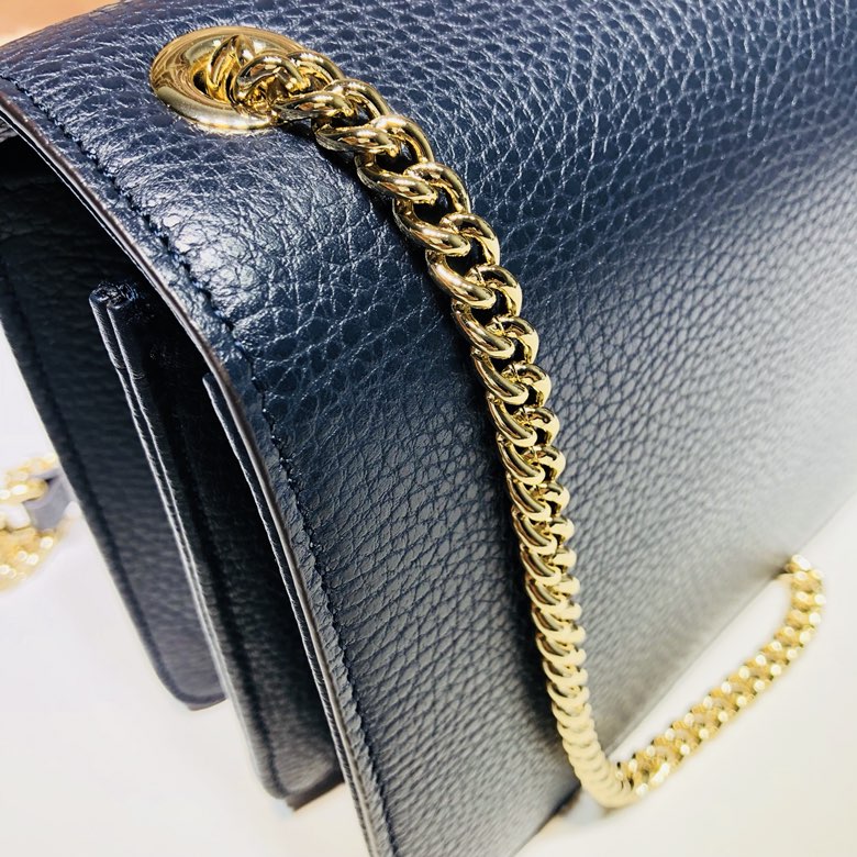 Gvc*1 marmont icon gg interlocking small dark blue 510304 20 x 15 x 7.5 cm