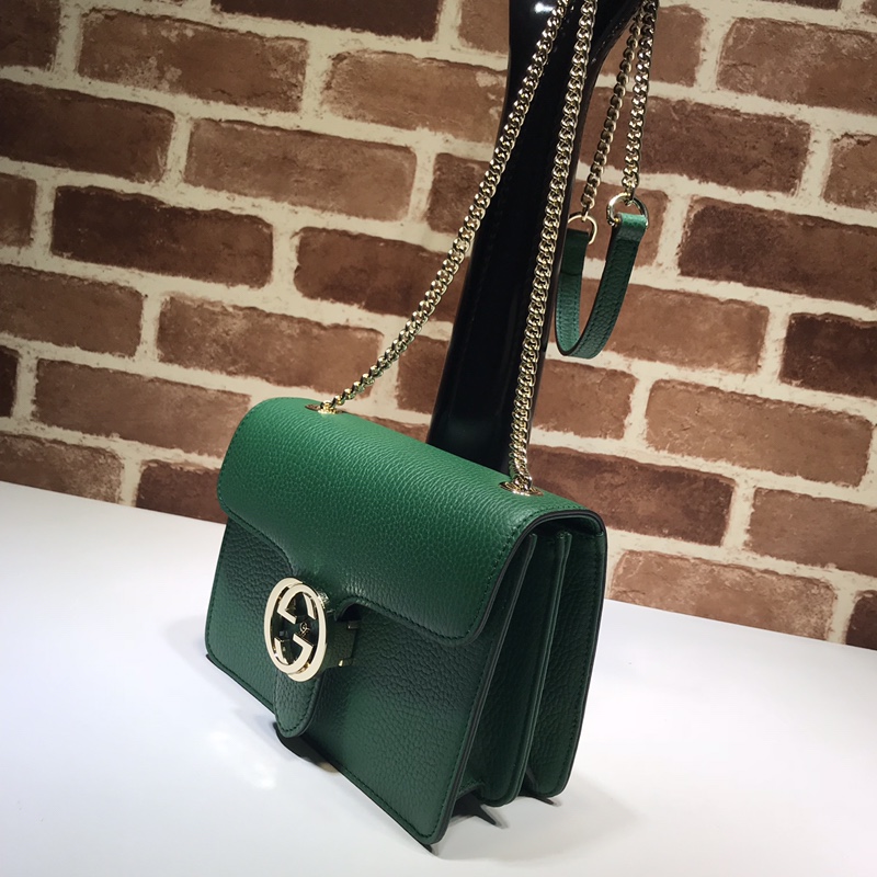 Gvc*1 marmont icon gg interlocking small green 510304 20 x 15 x 7.5 cm