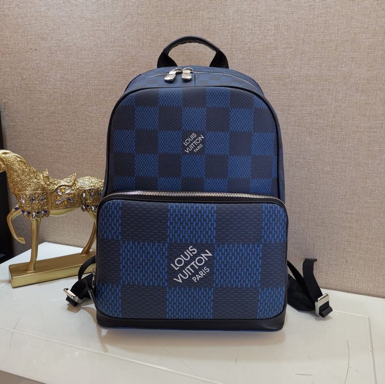 l0vis Vvtt0n campus backpack damier graphite canvas in navy n50008 30 x 39 x 13 cm