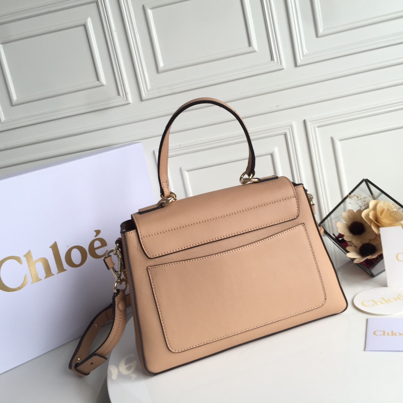 CHLOÉ MEDIUM FAYE DAY BAG Blush Nude CHC17WS321HGJ23W 32.5 x 25 x 13 cm
