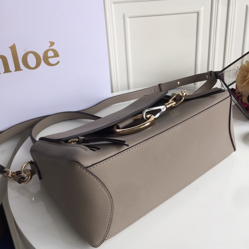 CHLOÉ MEDIUM FAYE DAY BAG Motty Grey CHC17WS321HGJ23W 32.5 x 25 x 13 cm