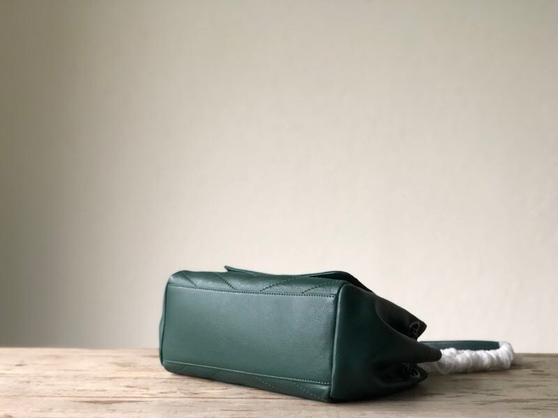 Y51 nolita small bag in vintage leather green 22 x 17.5 x 13 cm