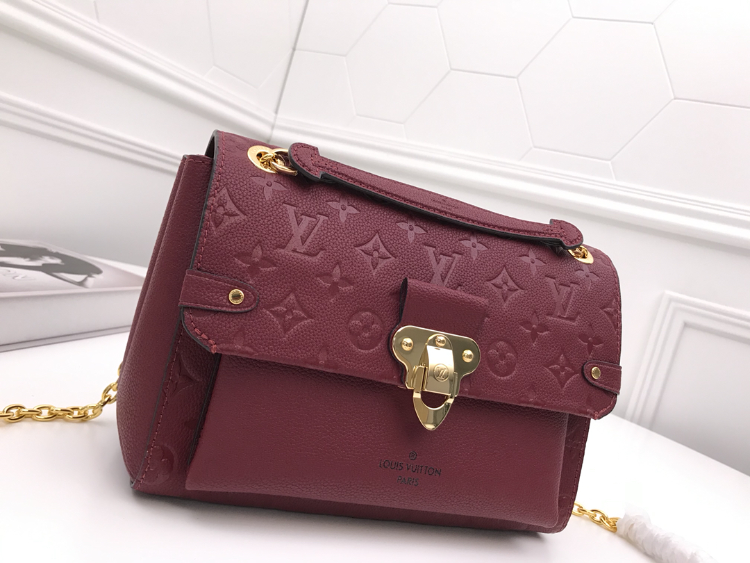 l0vis Vvtt0n vavin pm monogram empreinte leather scarlet m44151 26 x 20 x 8 cm