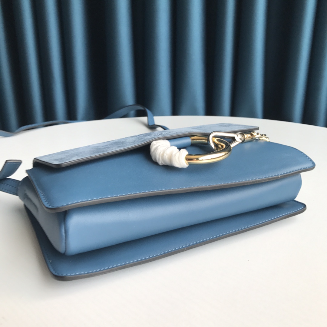 CHLOÉ FAYE SMALL SHOULDER BAG Gentle Blue CHC15US127 24 x 7 x 15 cm