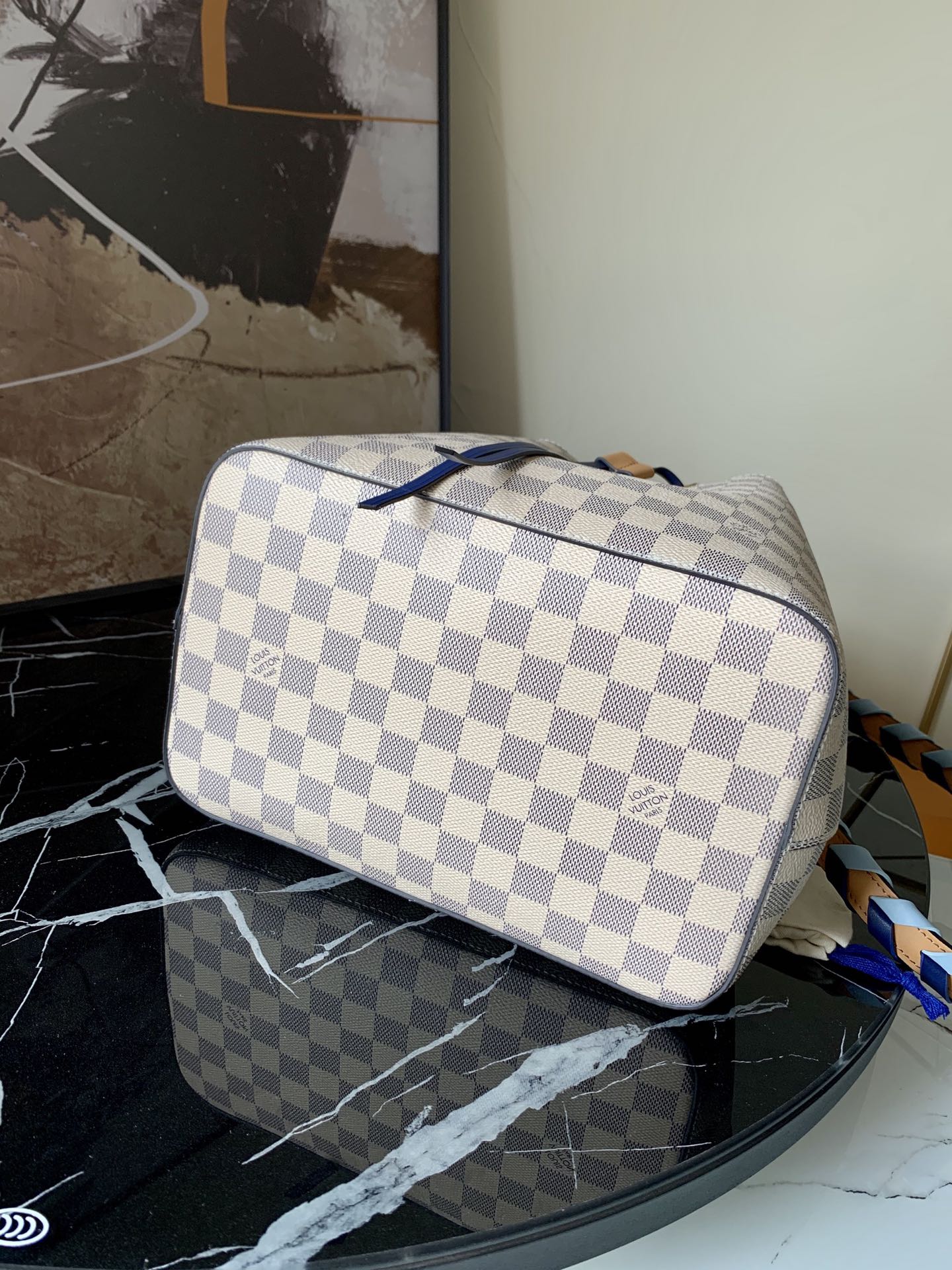 l0vis Vvtt0n nÉonoÉ mm damier azur in blue n50042 26cm