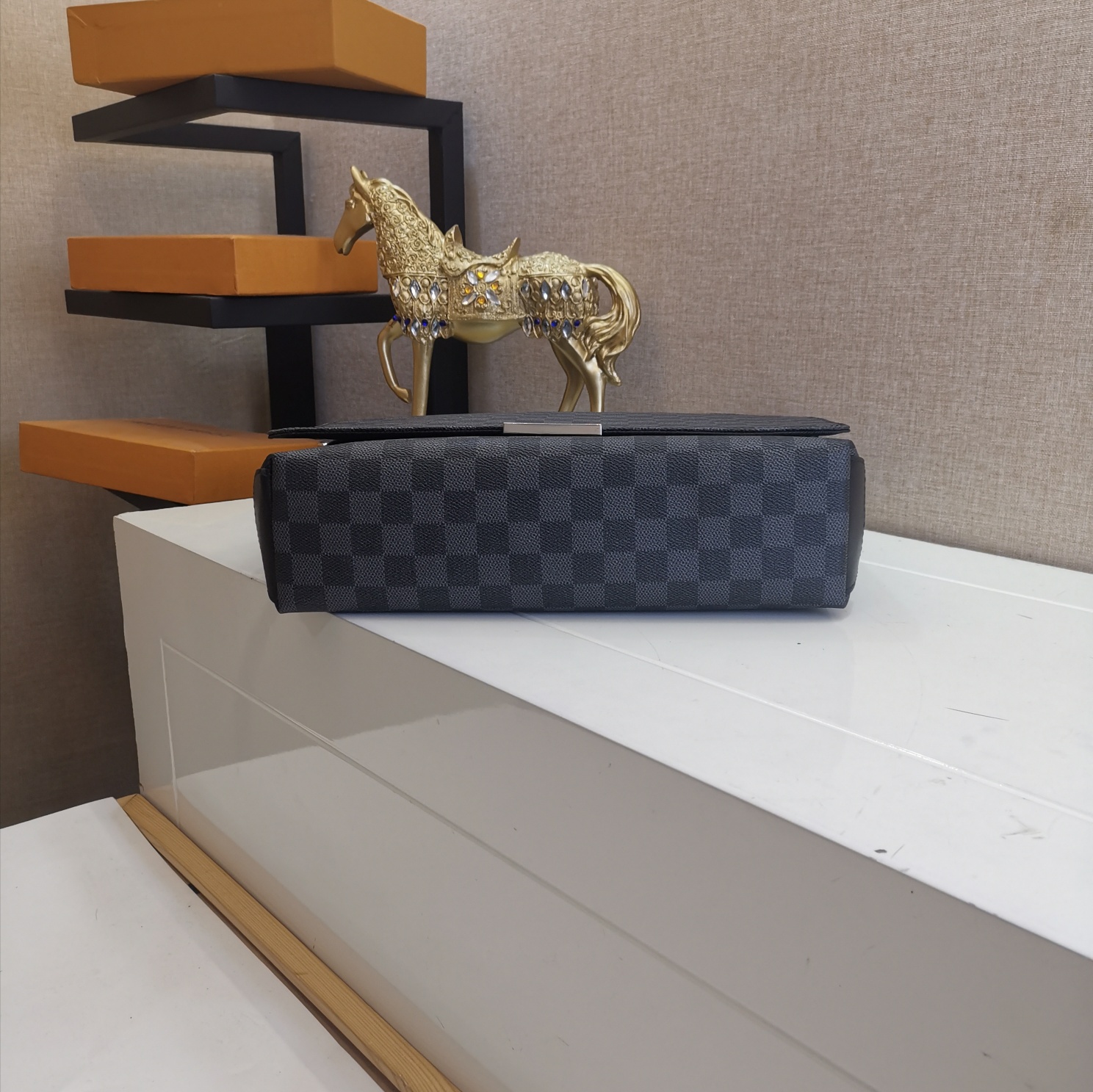 l0vis Vvtt0n district mm damier graphite canvas n40350 31 x 27 x 8 cm