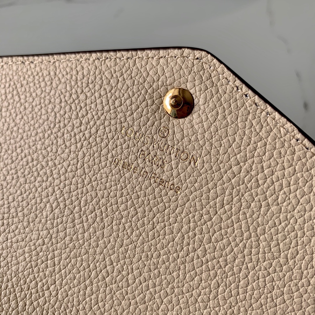 l0vis Vvtt0n sarah wallet monogram empreinte leather cream m68708 19 x 10 x 2 cm