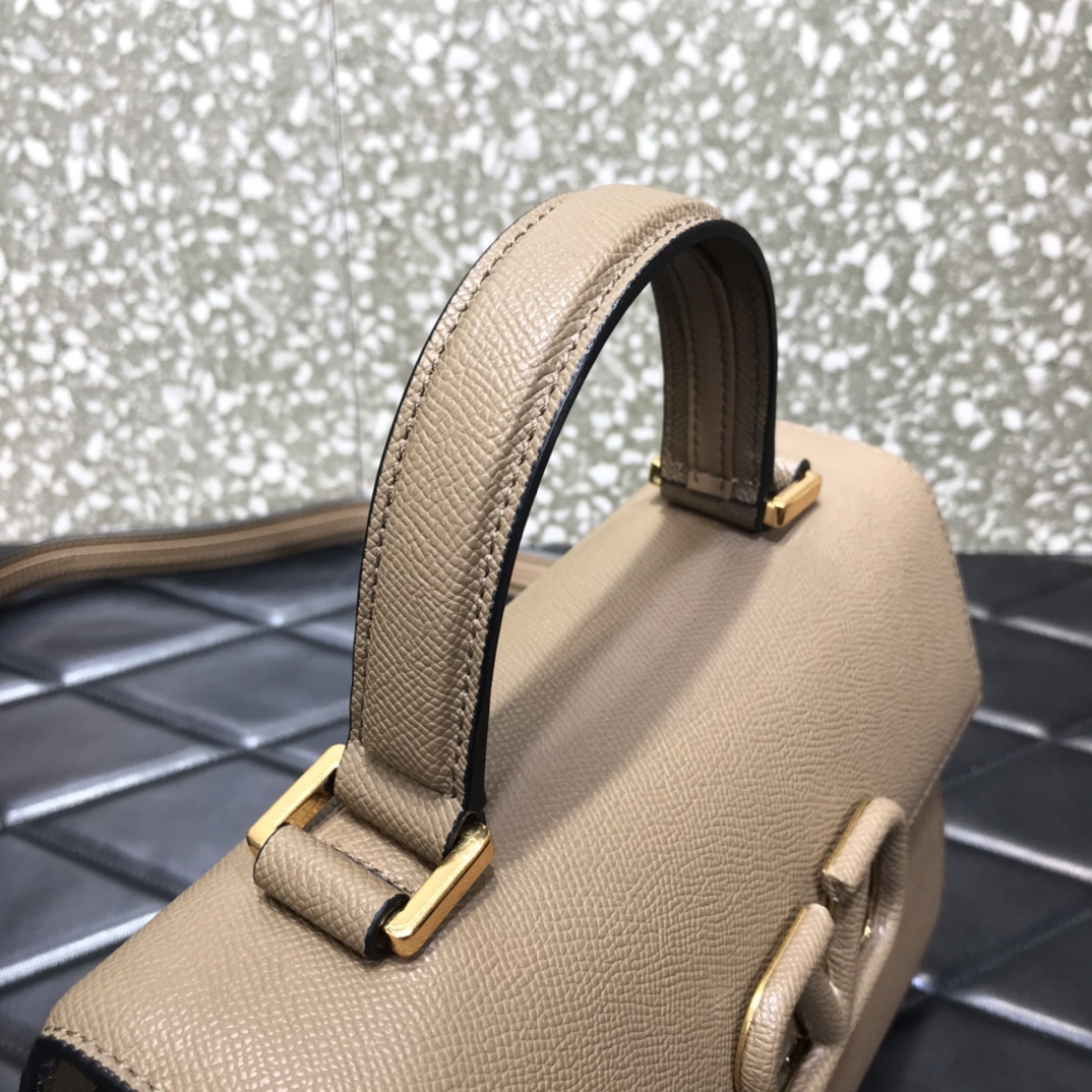 Va1e*ntin0 small vsling grainy calfskin handbag grey zw2b0f 25.5 x 12 x 19 cm