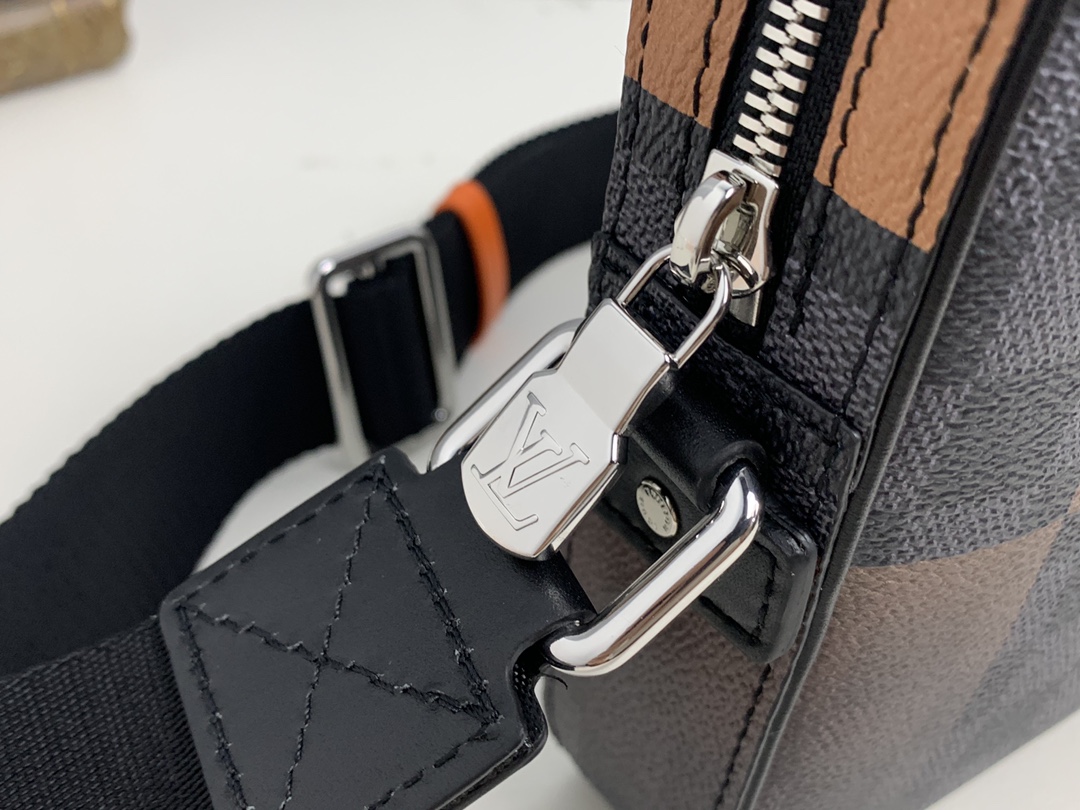 l0vis Vvtt0n alpha messenger damier graphite canvas orange n40421 26 x 17 x 5 cm