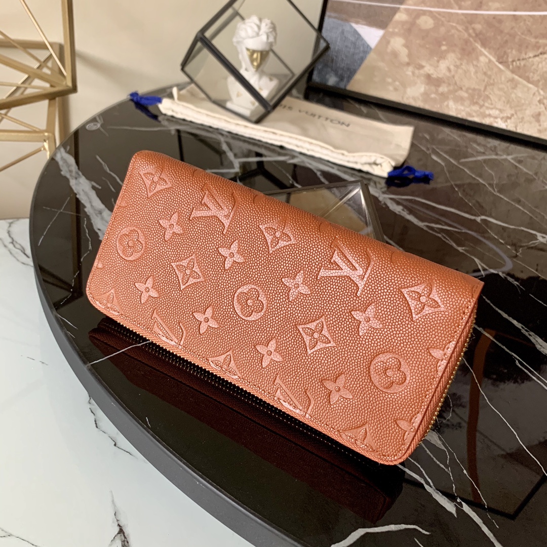 l0vis Vvtt0n lvxnba zippy wallet vertical embossed grain leather m80548 10 x 20 x 2 cm