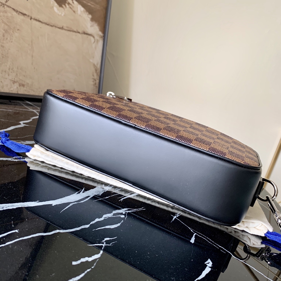 l0vis Vvtt0n kasai clutch damier graphite canvas brown n41664 24 x 16 x 6 cm