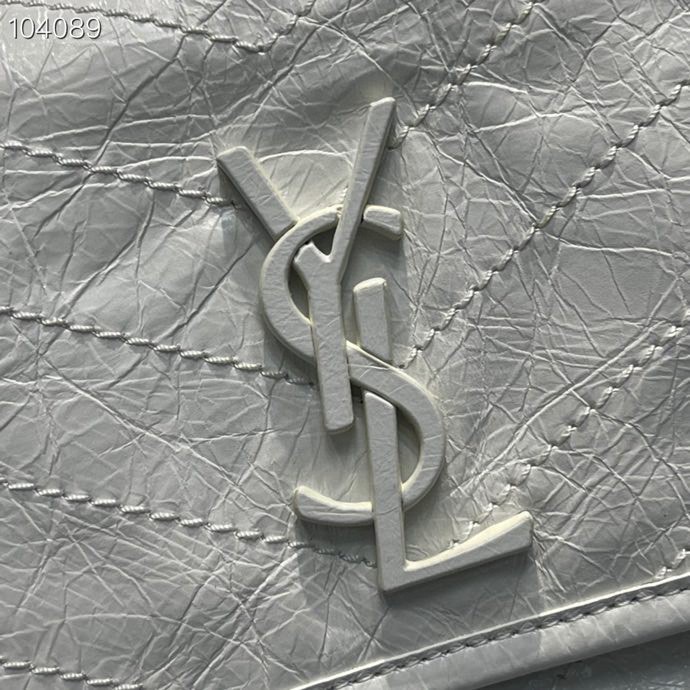 Y51 niki medium crinkled vintage leather white 4988940 28 x 20 x 8 cm