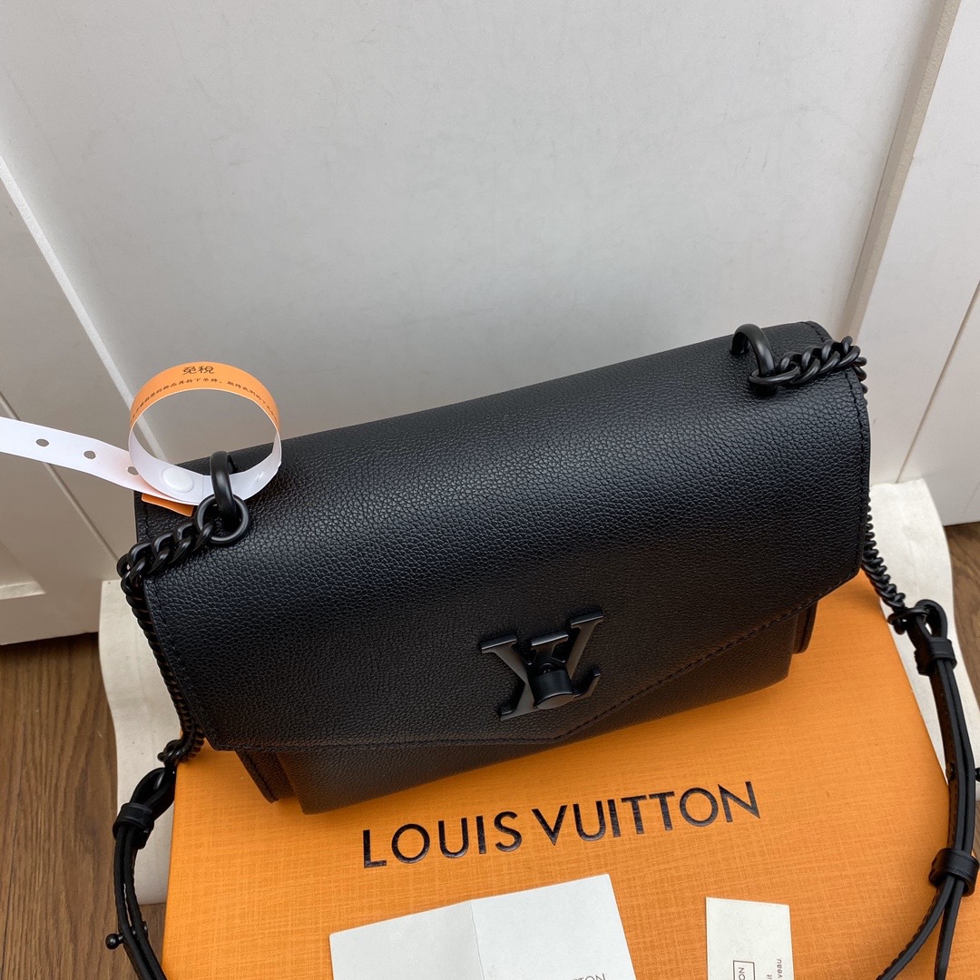 l0vis Vvtt0n mylockme chain bag black metal black m51418 22.5 x 17 x 5.5 cm