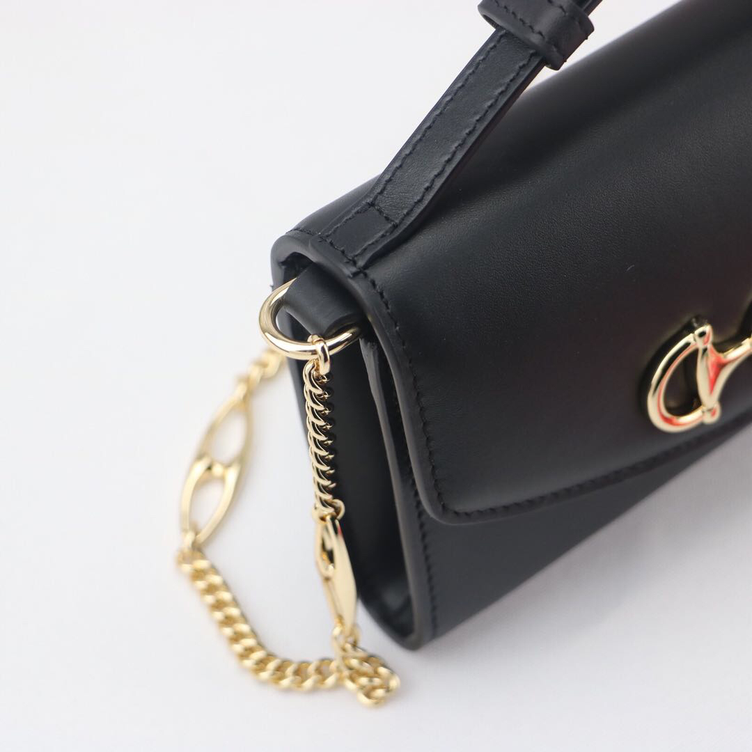 Gvc*1 mini shoulder bag leather black 564718 18.5 x 11 x 3.5 cm