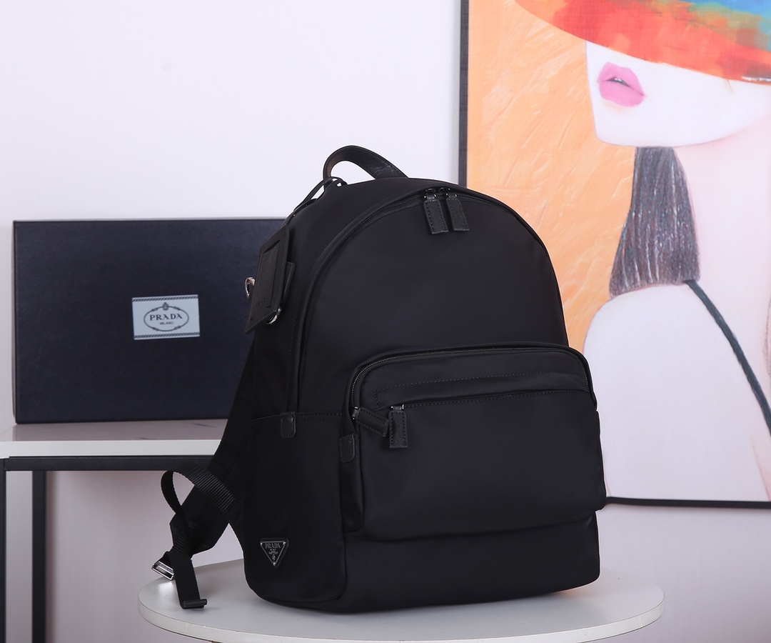 Pra*a nylon backpack black 2vz069 40 x 17 x 29 cm
