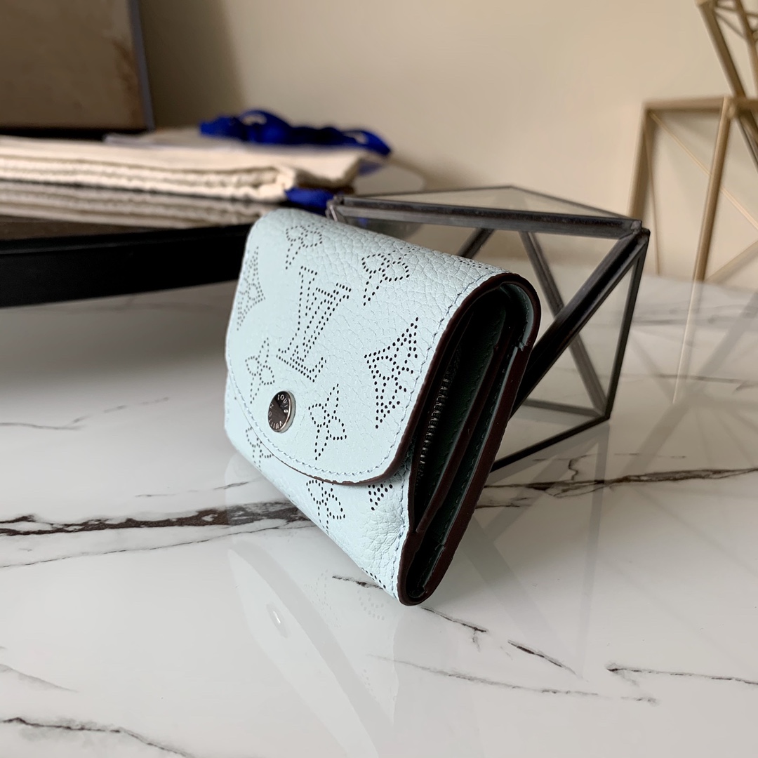 l0vis Vvtt0n iris xs wallet monogram perforations vert lagon m69033 9.8 x 7.8 x 1 cm