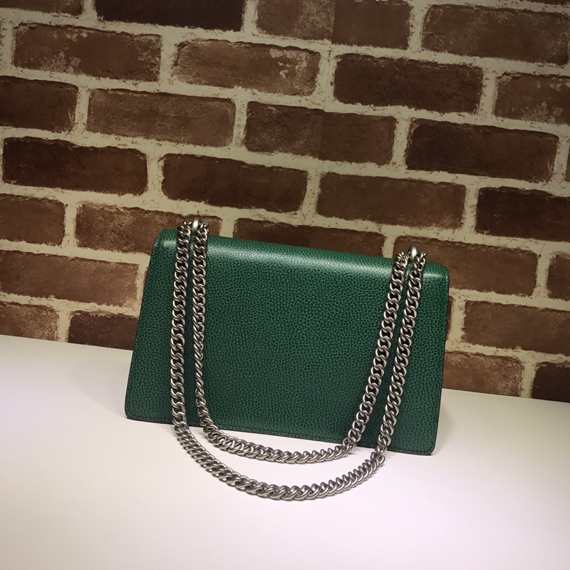 Gvc*1 small dionysus shoulder bag leather green 400249 28 x 18 x 9 cm