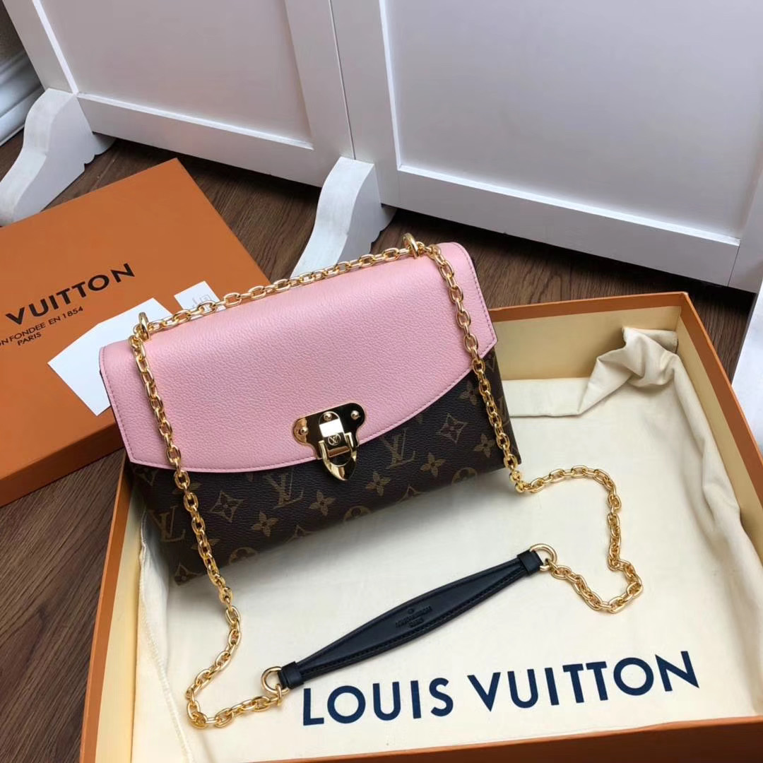 l0vis Vvtt0n saint-placide monogram canvas and leather pink m43714 26 x 16 x 7 cm