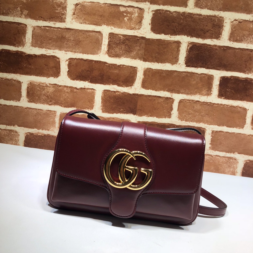 Gvc*1 small arli shoulder bag leather burgundy 550129 25 x 16 x 5.5 cm
