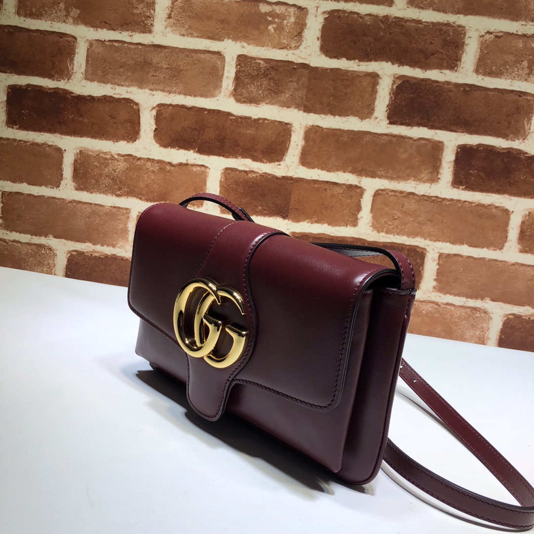 Gvc*1 small arli shoulder bag leather burgundy 550129 25 x 16 x 5.5 cm