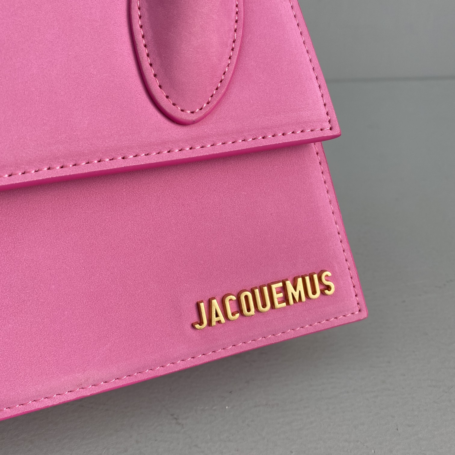 JACQUEMUS SMALL Le Chiquito Leather Pink 213BA02 18 x 15.5 x 8 cm