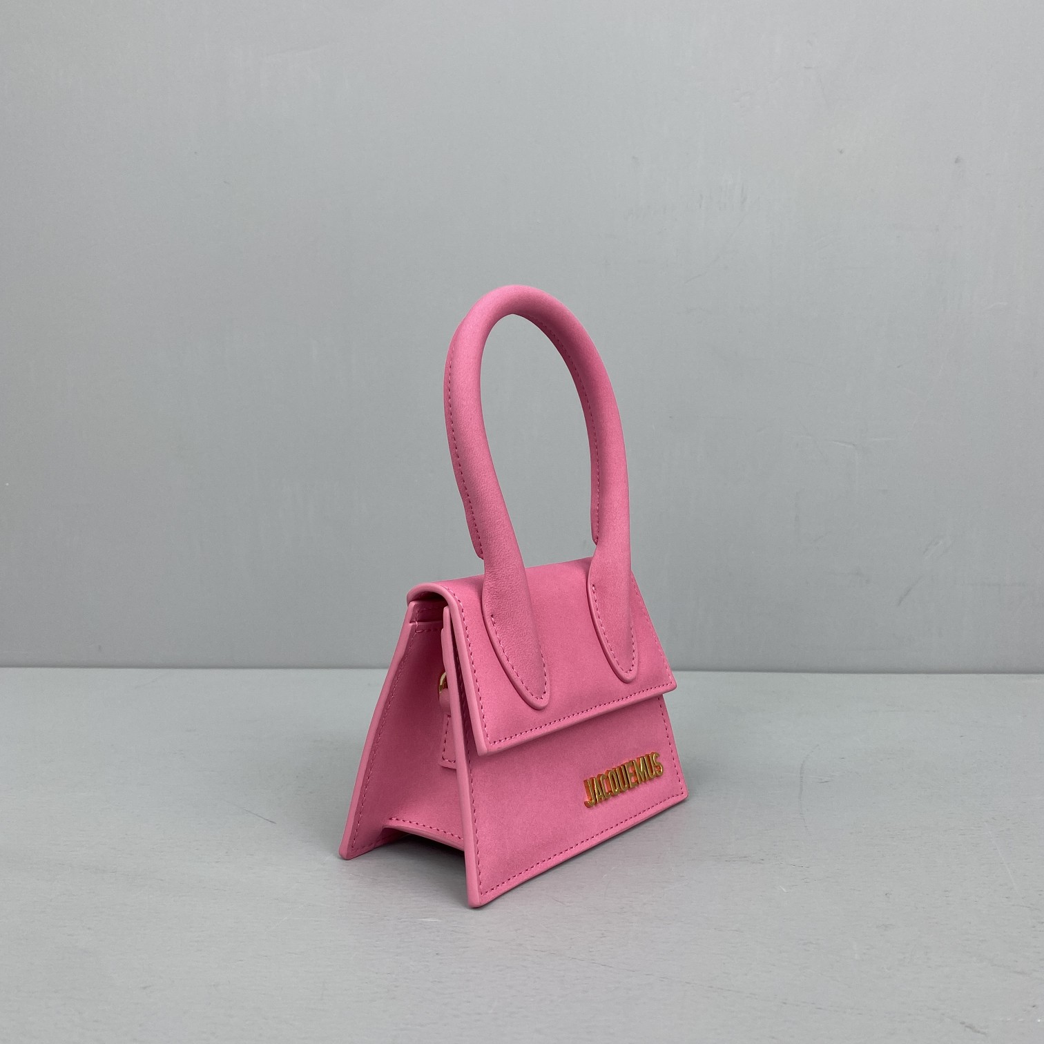 JACQUEMUS LE CHIQUITO Mini Leather Bag Pink 213BA01 12 x 8 x 5 cm