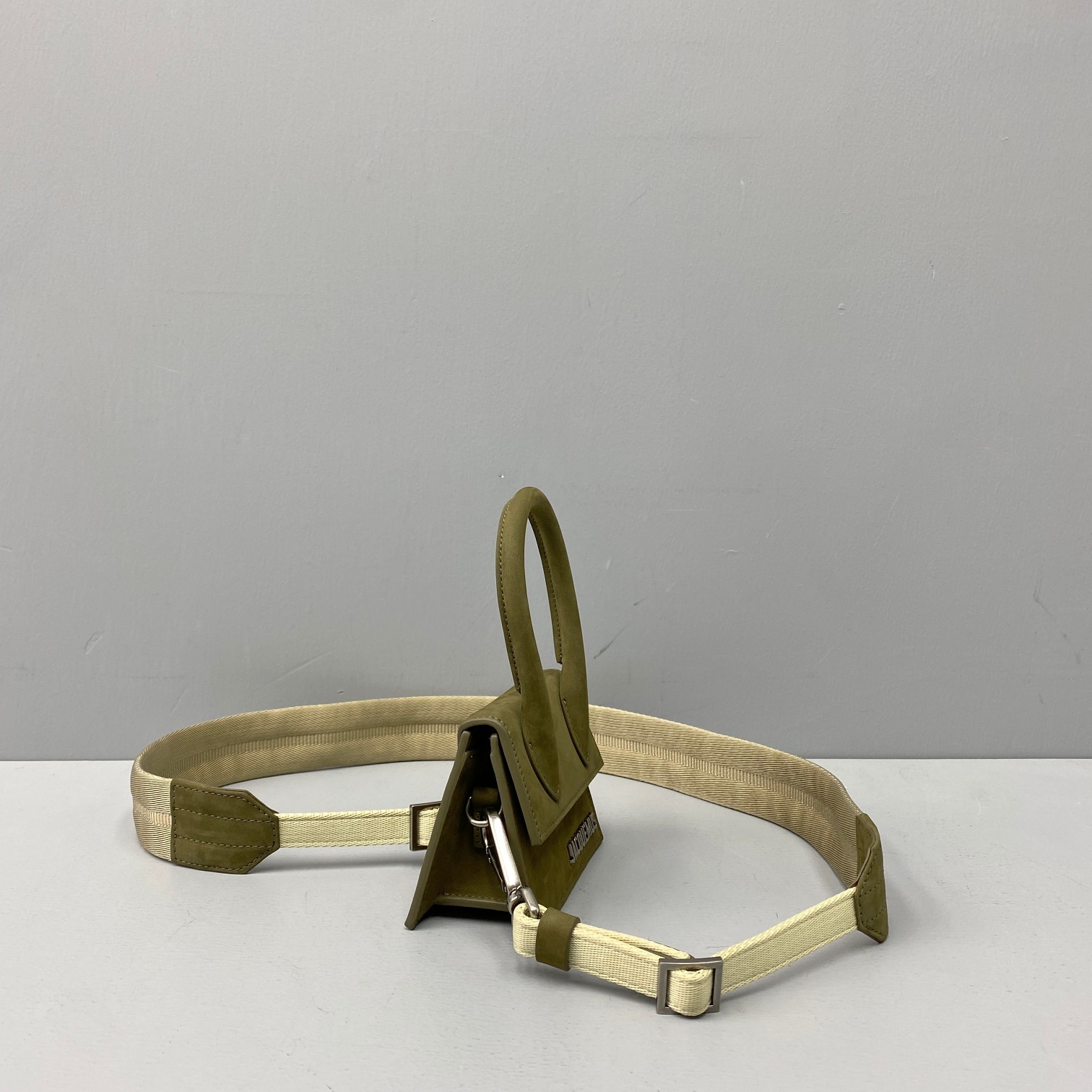 JACQUEMUS LE CHIQUITO Mini Leather Bag Dark Green 213BA01 12 x 8 x 5 cm