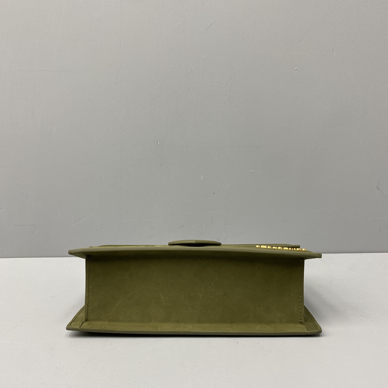 JACQUEMUS Le grand Bambino Velvet Green 213BA07 24 x 13 x 7 cm