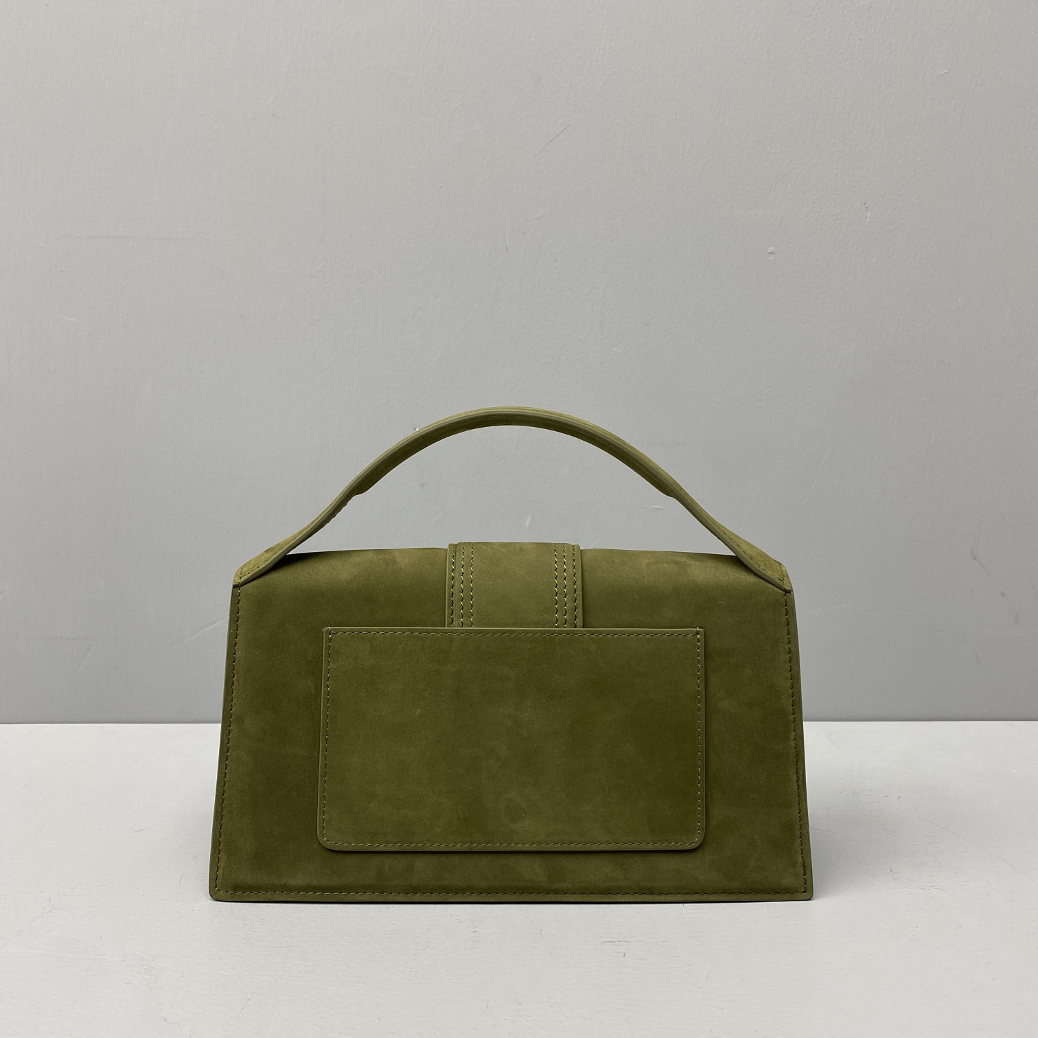 JACQUEMUS Le grand Bambino Velvet Green 213BA07 24 x 13 x 7 cm