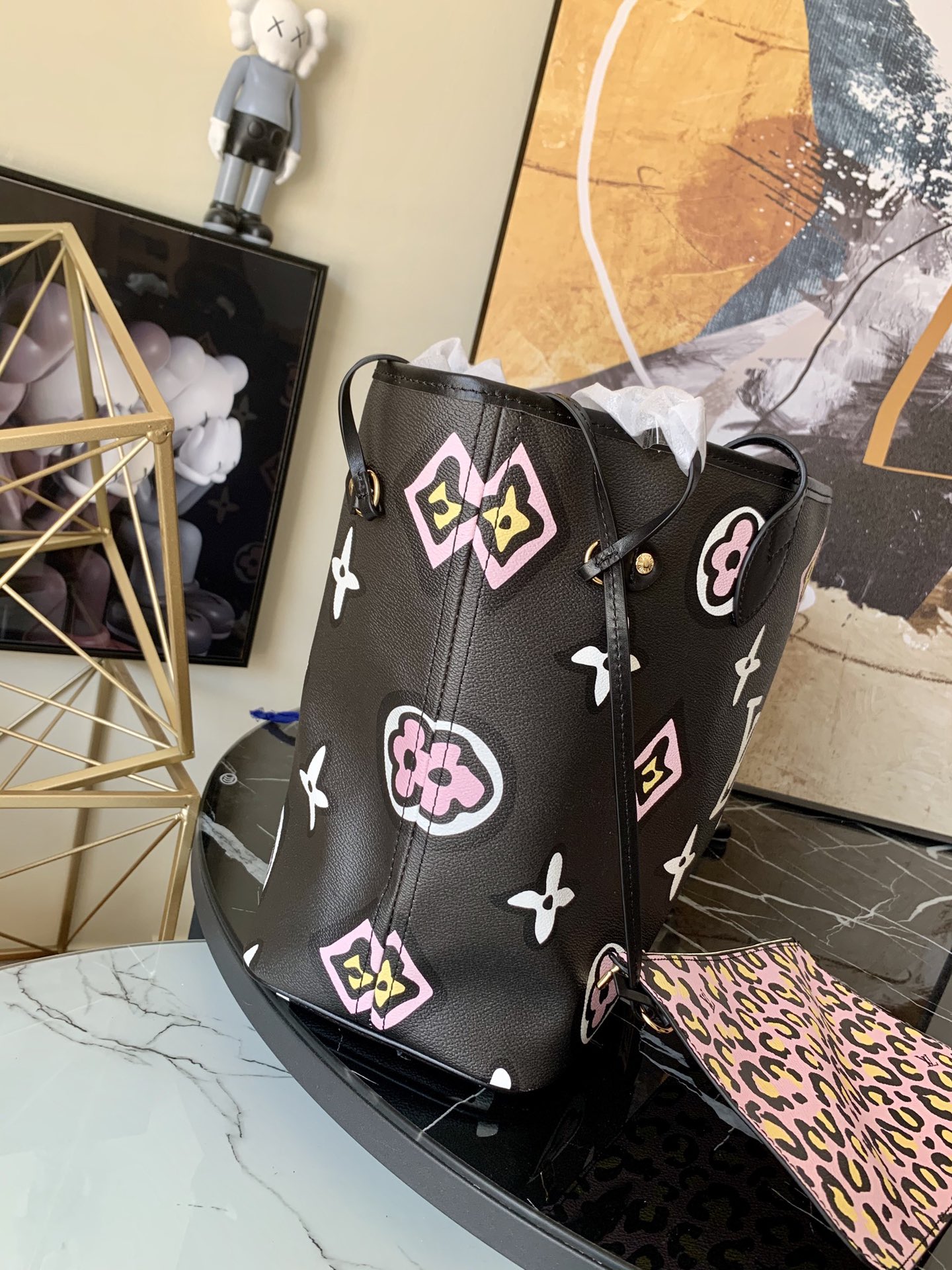 l0vis Vvtt0n neverfull mm monogram canvas wild at heart black m45818 32 cm