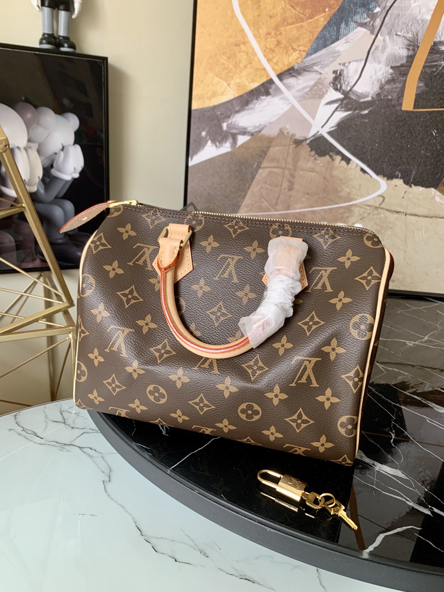 l0vis Vvtt0n speedy 25 monogram canvas brown m41109 25 x 19 x 15 cm