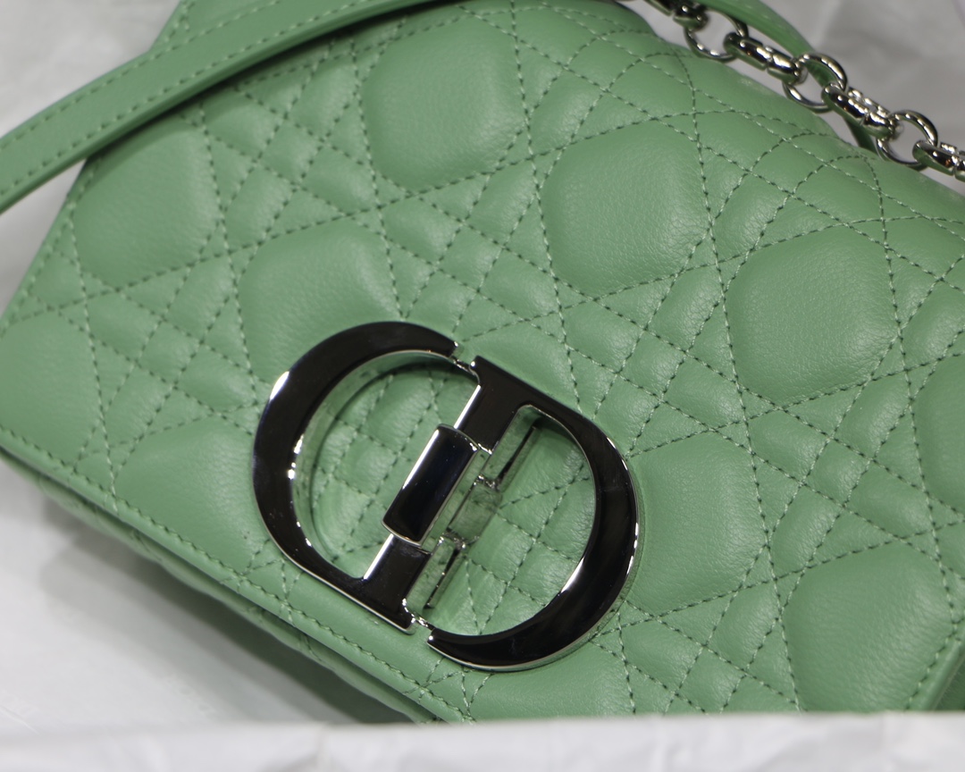 d10r small caro bag S*pple cannage calfskin green m9241 20 x 12 x 7 cm