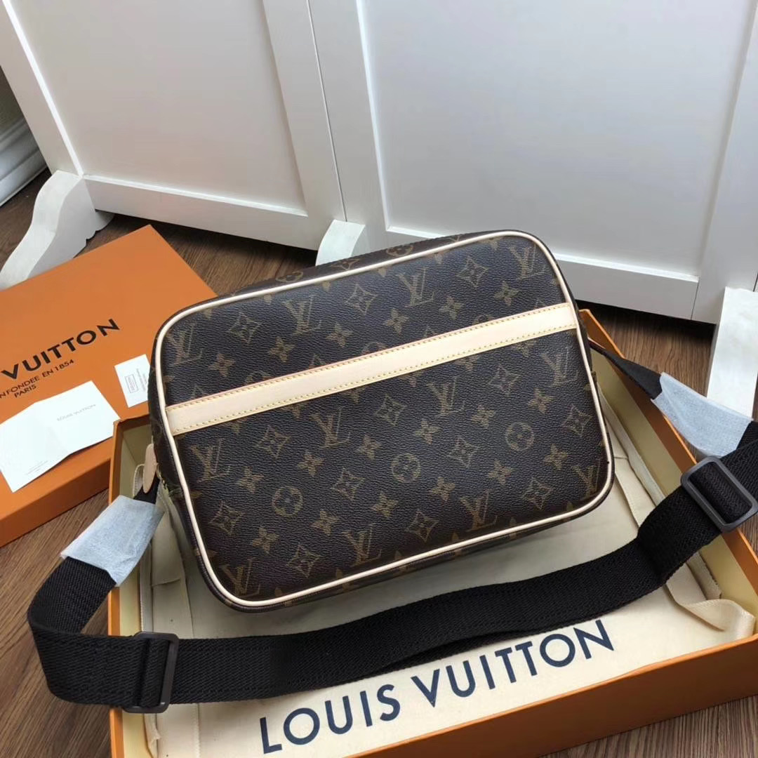 l0vis Vvtt0n reporter gm messenger bag brown m45254 28 x‌ 21 x 11 cm