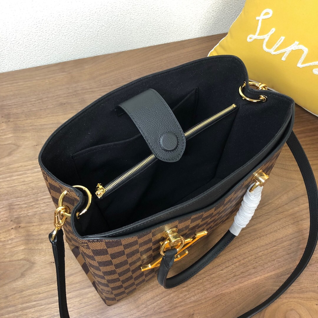 l0vis Vvtt0n lv riverside damier ebene canvas black n40050 36 x 25 x 15 cm