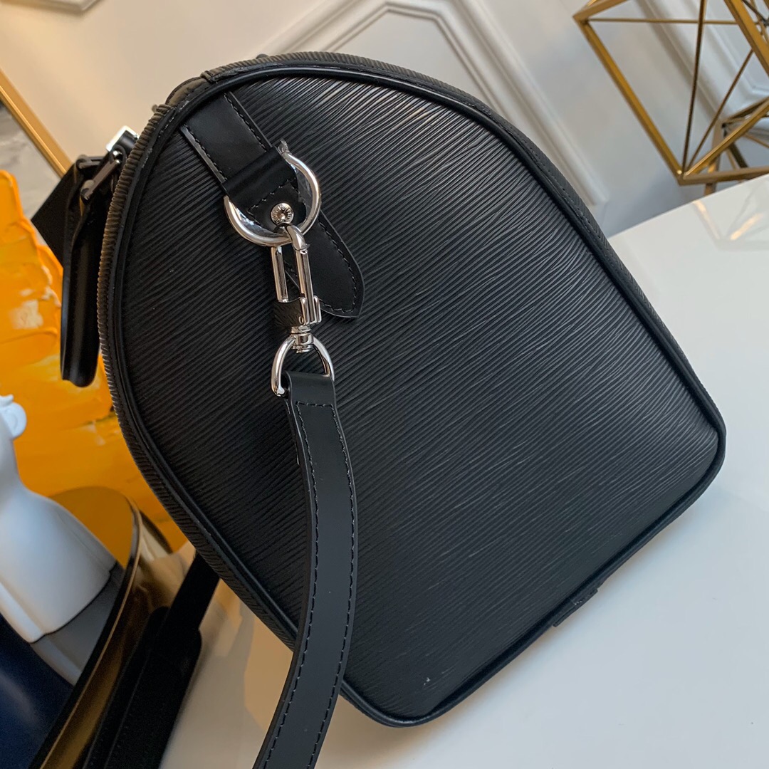 l0vis Vvtt0n keepall 45 travel bag epi leather black 45 x 27 x 20 cm