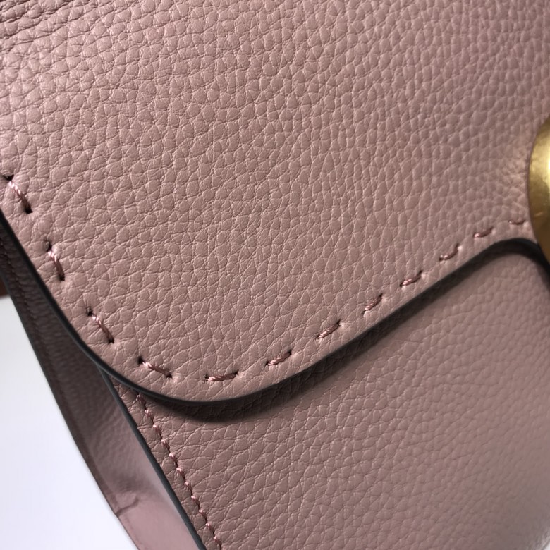 Gvc*1 gg marmont small top handle bag powder pink leather 421890 31 x 13 x 23 cm