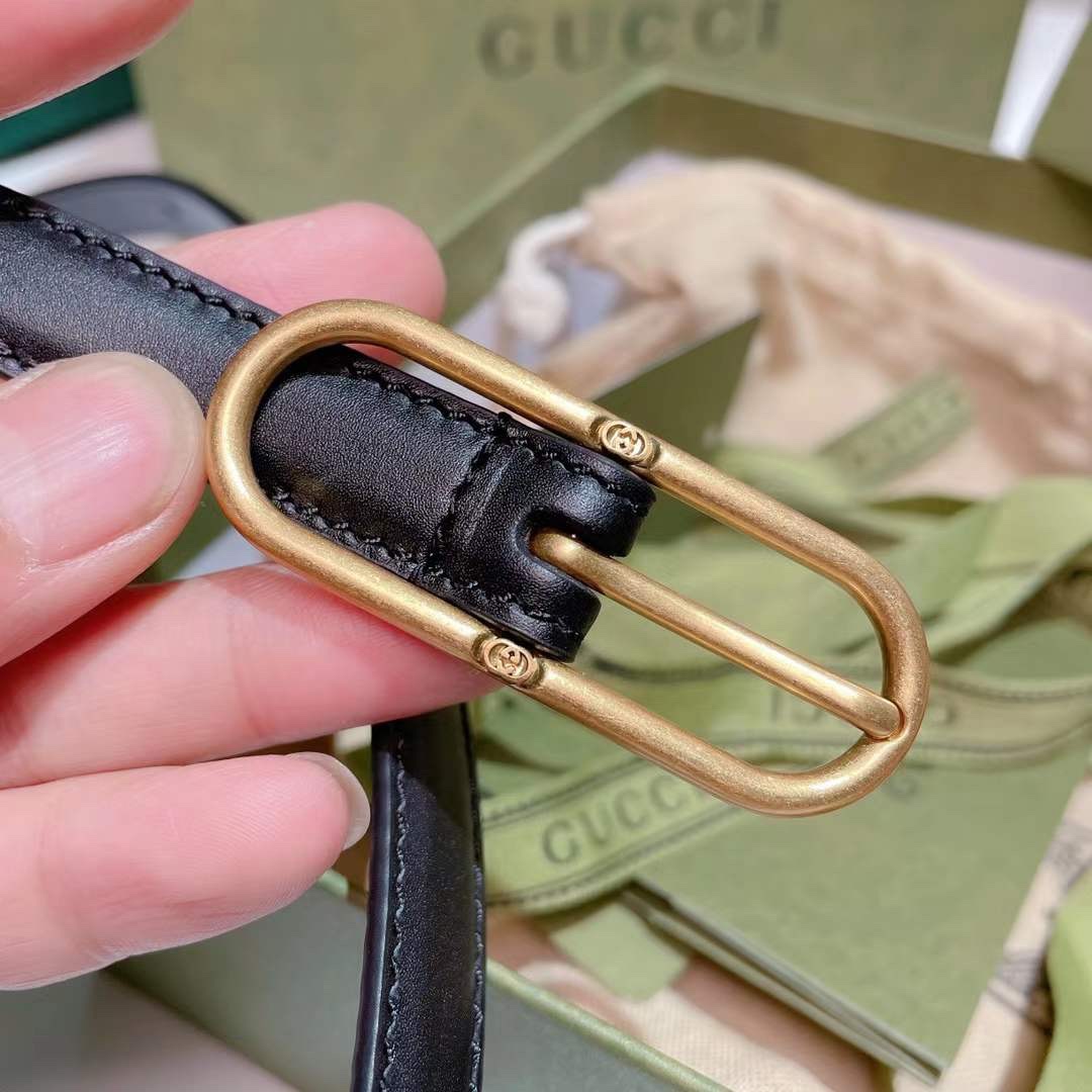 Gvc*1 Gvc*1ssima leather waist belt black