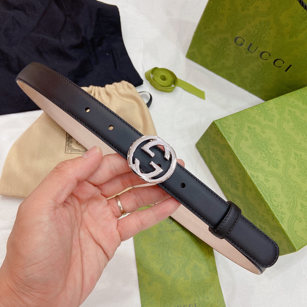 Gvc*1 Gvc*1ssima leather waist belt metal buckle