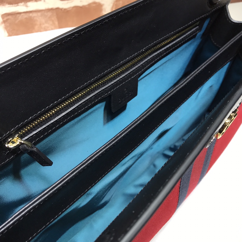 Gvc*1 medium ophidia gg shoulder bag in velvet red 503876 32.5 x 20 x 10 cm