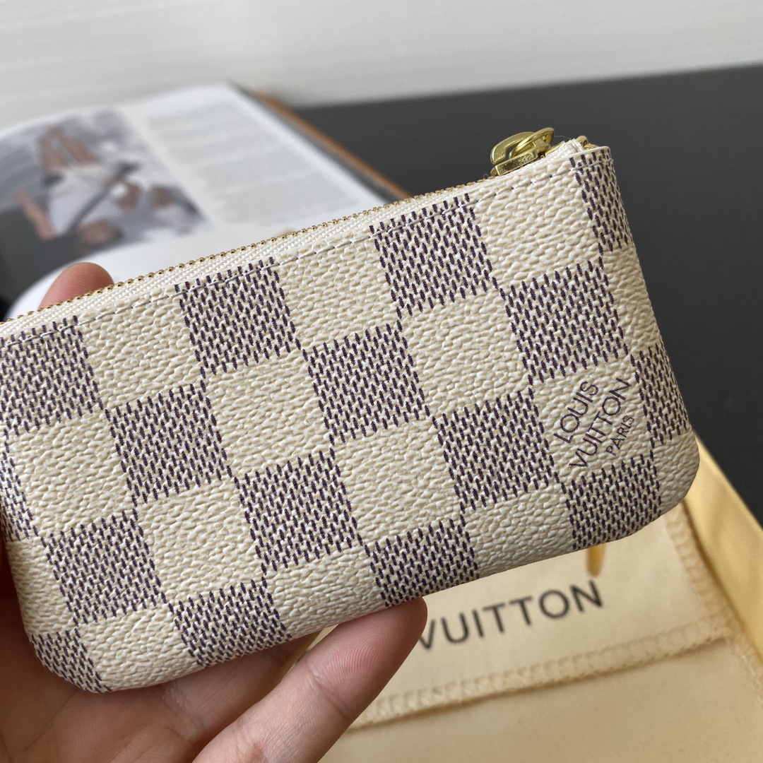 l0vis Vvtt0n key pouch damier azur cancas n62659 11.5 x 6.5cm