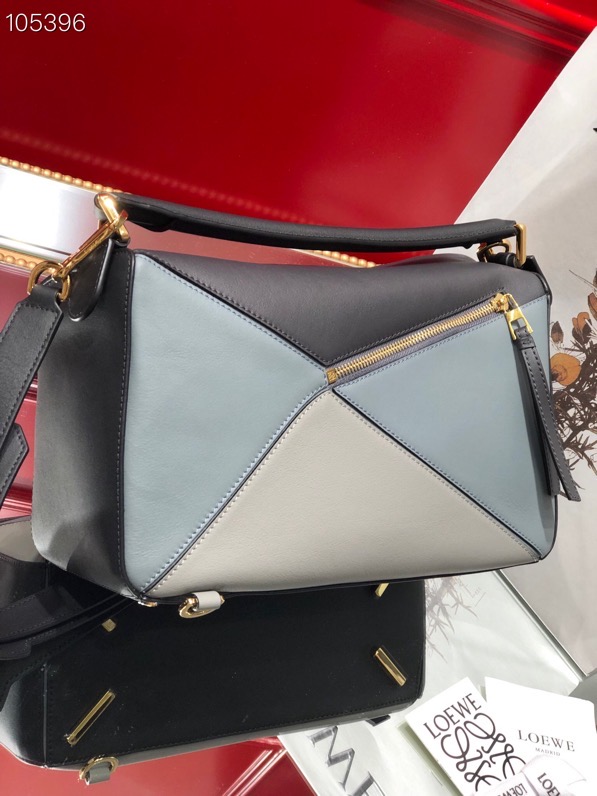 L0ew* puzzle grey color blocking 29cm