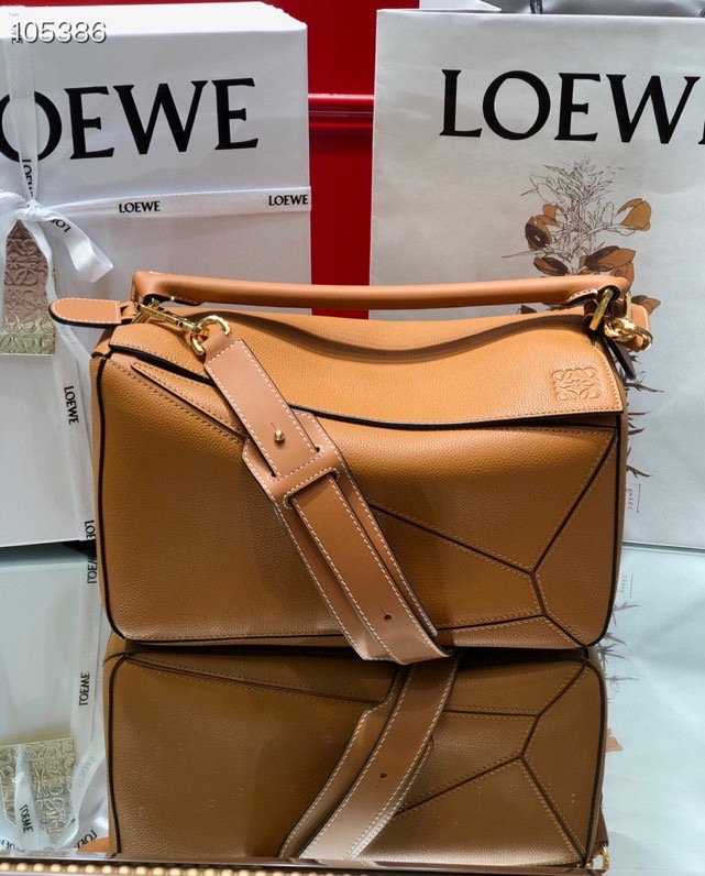 L0ew* puzzle - caramel grain bag 29cm