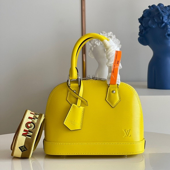 LV alma bag BB handbag M57341 yellow 23.5cm