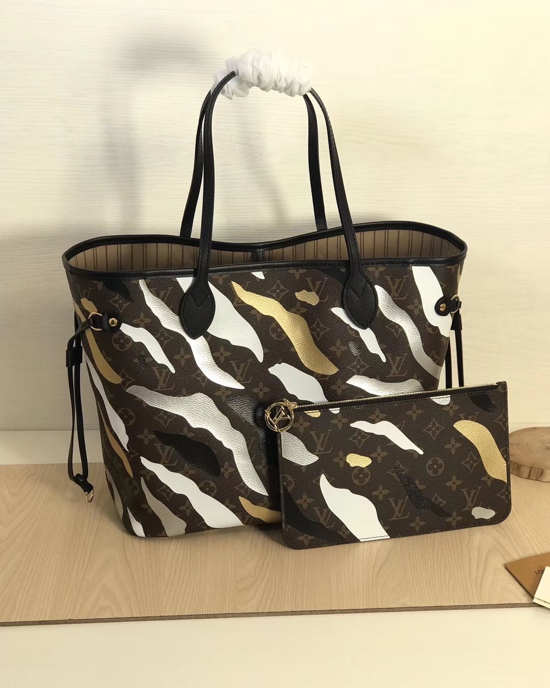 LV M45201 xlol Neverfull medium handbag mm 31cm