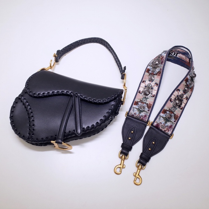 D10r saddle bag black woven style m0447cbaa 26cm 02